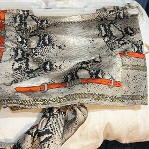 Elegant Snake Print Women's Blouse